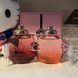 Coach Women's Fragrance sample Set decant - Pink and Orange